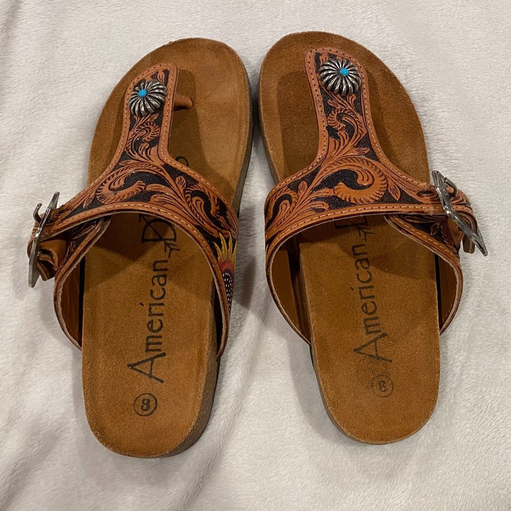 American Darling tooled sandal
